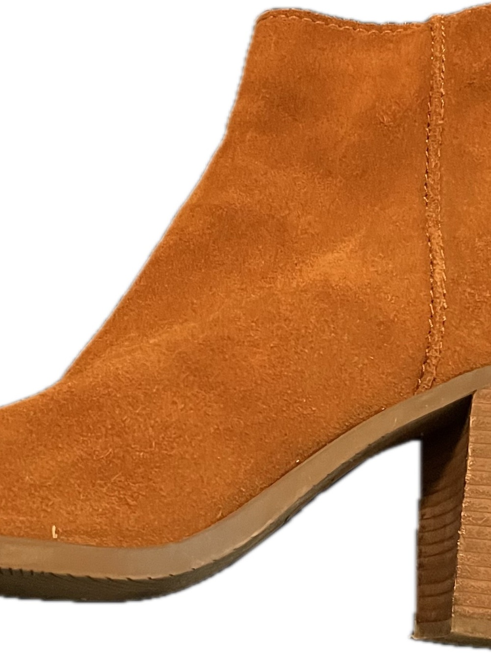 Nordstrom Suede Block Heel Ankle Boots - Tan